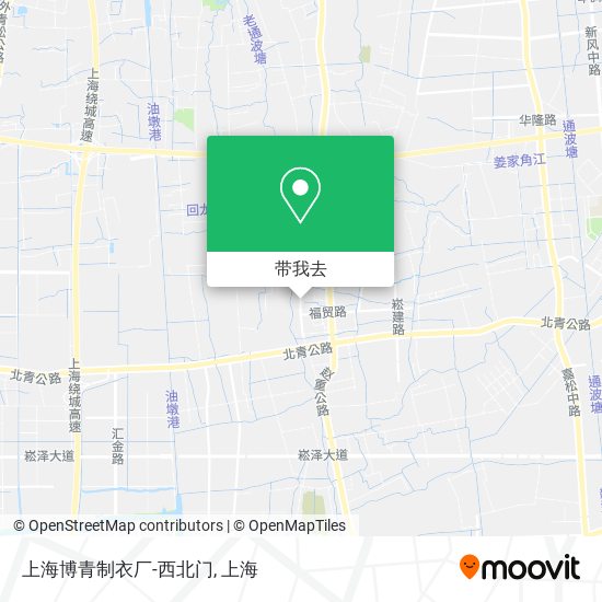 上海博青制衣厂-西北门地图