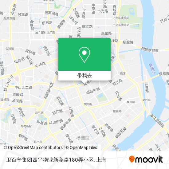 卫百辛集团四平物业新宾路180弄小区地图