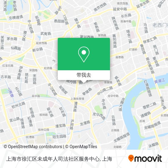 上海市徐汇区未成年人司法社区服务中心地图