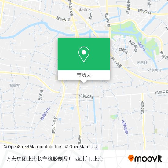 万宏集团上海长宁橡胶制品厂-西北门地图