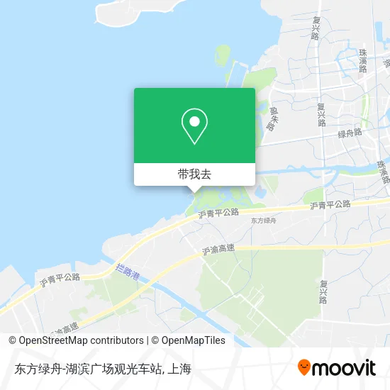 东方绿舟-湖滨广场观光车站地图