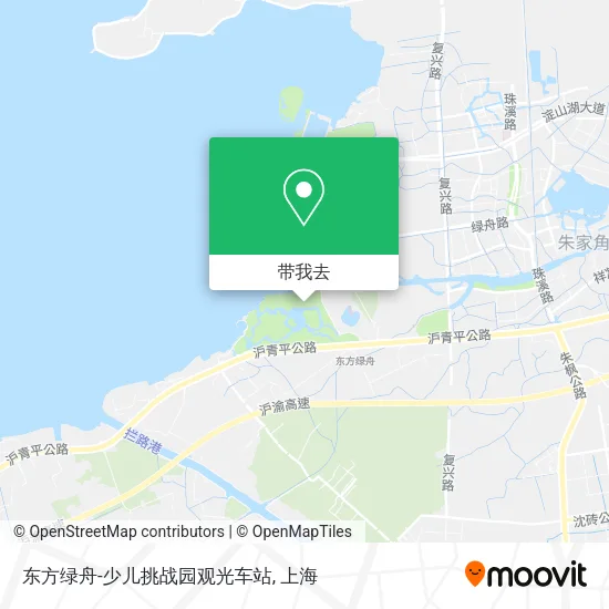 东方绿舟-少儿挑战园观光车站地图