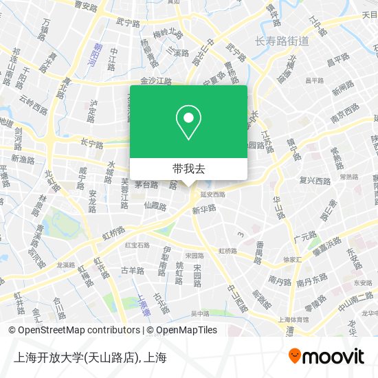 上海开放大学(天山路店)地图