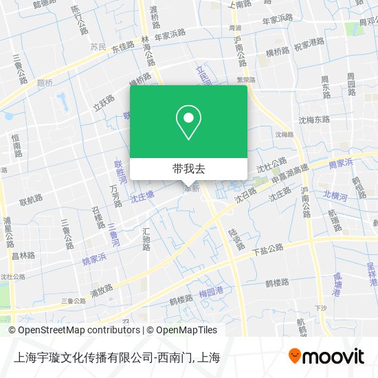 上海宇璇文化传播有限公司-西南门地图
