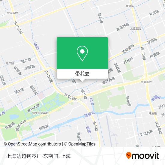 上海达超钢琴厂-东南门地图