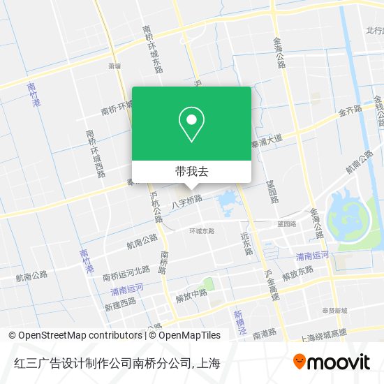 红三广告设计制作公司南桥分公司地图