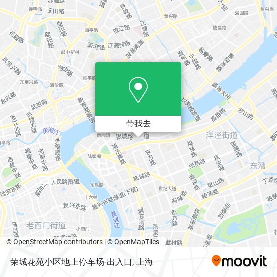 荣城花苑小区地上停车场-出入口地图