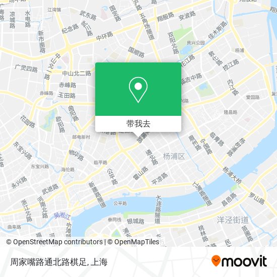 周家嘴路通北路棋足地图