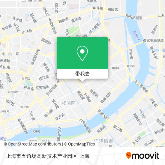 上海市五角场高新技术产业园区地图