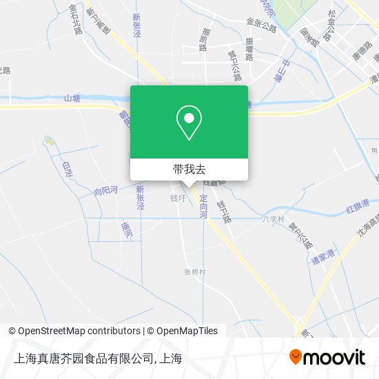 上海真唐芥园食品有限公司地图
