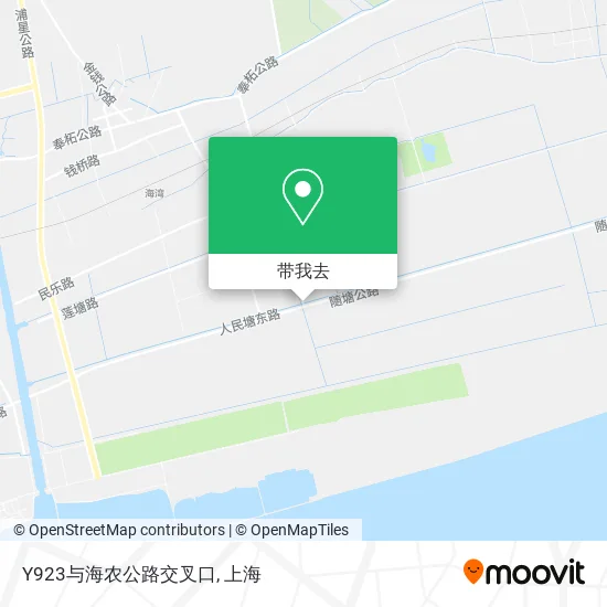 Y923与海农公路交叉口地图