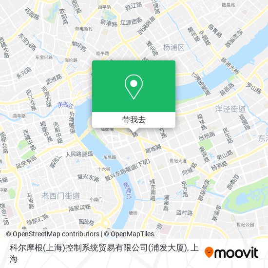 科尔摩根(上海)控制系统贸易有限公司(浦发大厦)地图
