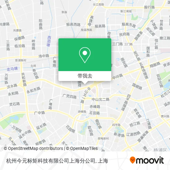 杭州今元标矩科技有限公司上海分公司地图