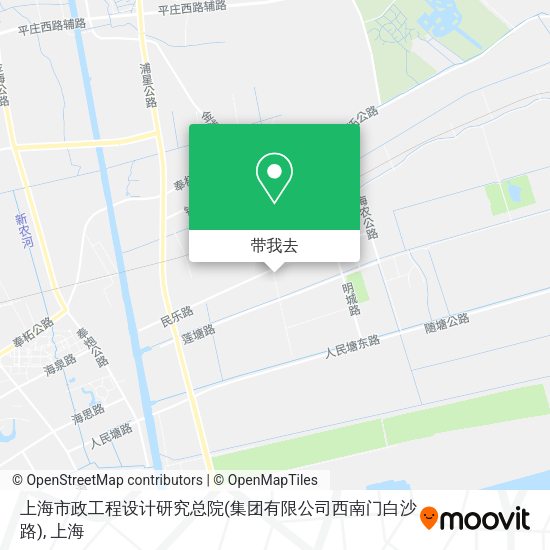 上海市政工程设计研究总院(集团有限公司西南门白沙路)地图