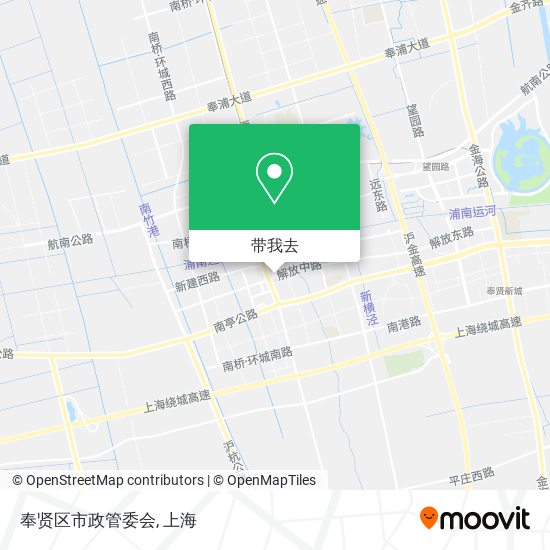 奉贤区市政管委会地图