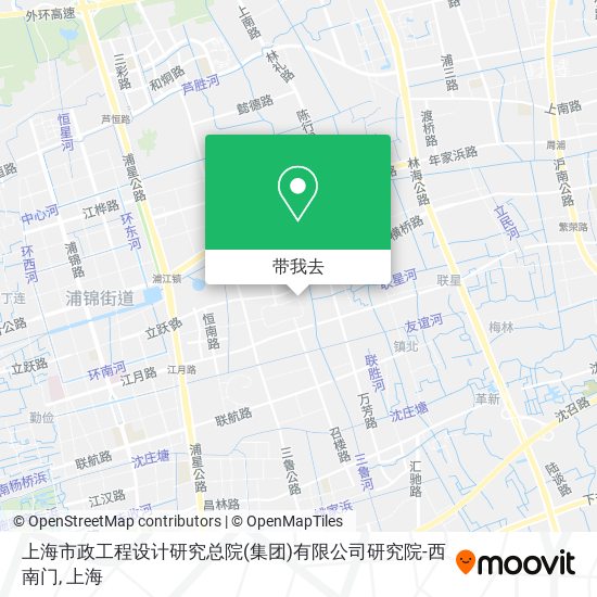 上海市政工程设计研究总院(集团)有限公司研究院-西南门地图