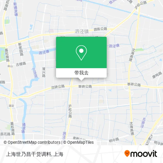 上海世乃昌干货调料地图