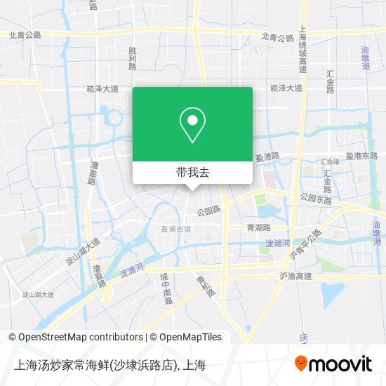 上海汤炒家常海鲜(沙埭浜路店)地图