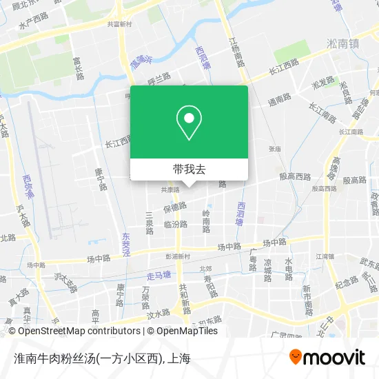 淮南牛肉粉丝汤(一方小区西)地图