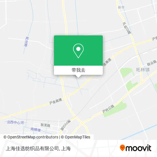 上海佳选纺织品有限公司地图