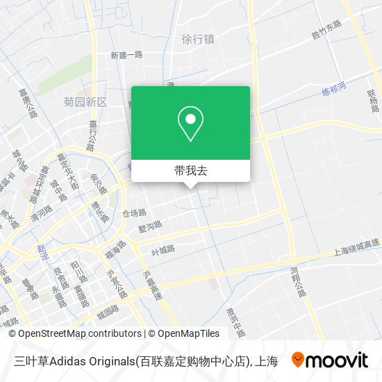 三叶草Adidas Originals(百联嘉定购物中心店)地图