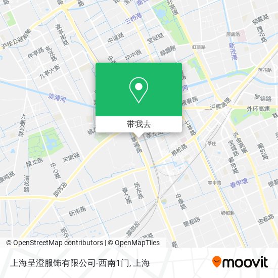 上海呈澄服饰有限公司-西南1门地图