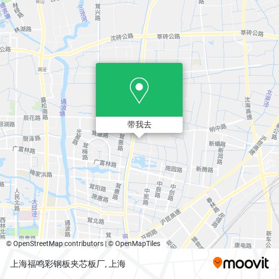 上海福鸣彩钢板夹芯板厂地图