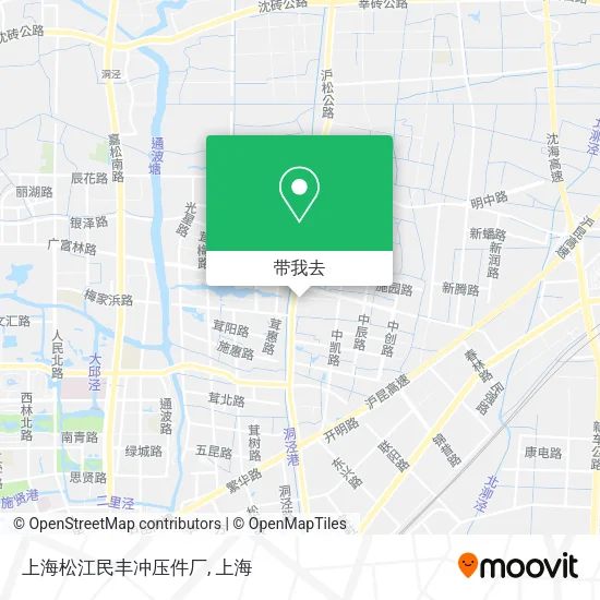 上海松江民丰冲压件厂地图