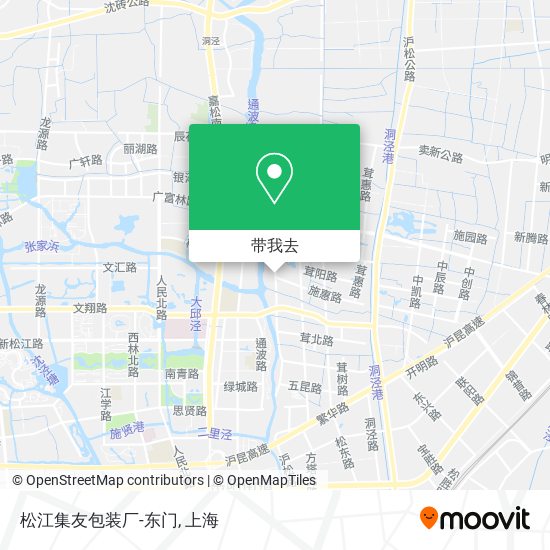松江集友包装厂-东门地图