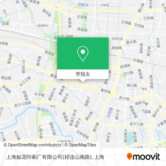 上海贴花印刷厂有限公司(祁连山南路)地图
