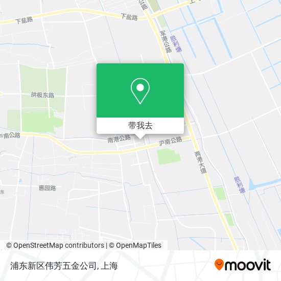 浦东新区伟芳五金公司地图