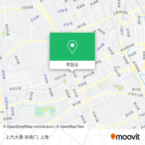 上汽大通-东南门地图