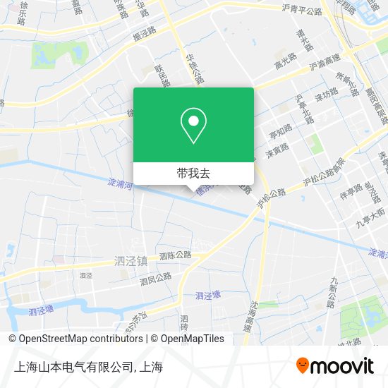 上海山本电气有限公司地图