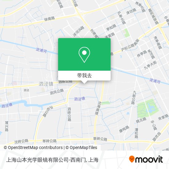 上海山本光学眼镜有限公司-西南门地图