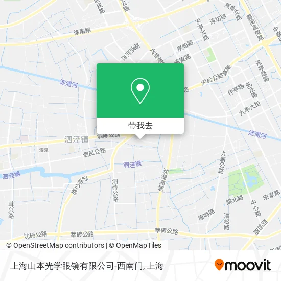 上海山本光学眼镜有限公司-西南门地图