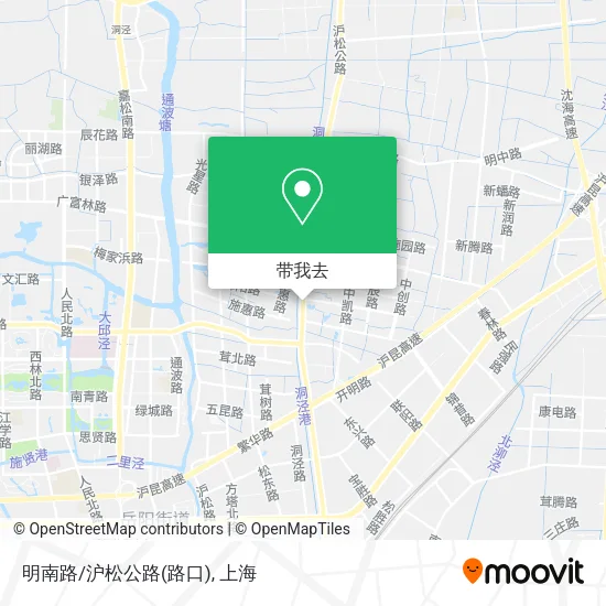 明南路/沪松公路(路口)地图