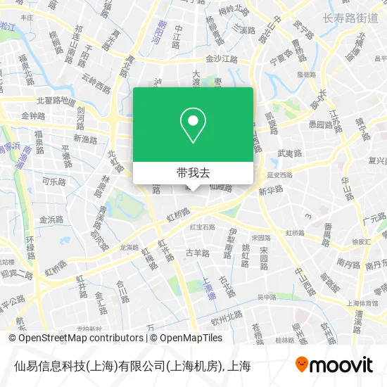 仙易信息科技(上海)有限公司(上海机房)地图