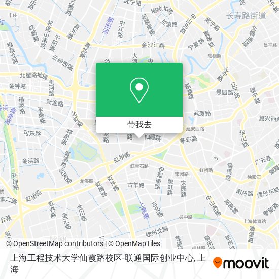 上海工程技术大学仙霞路校区-联通国际创业中心地图