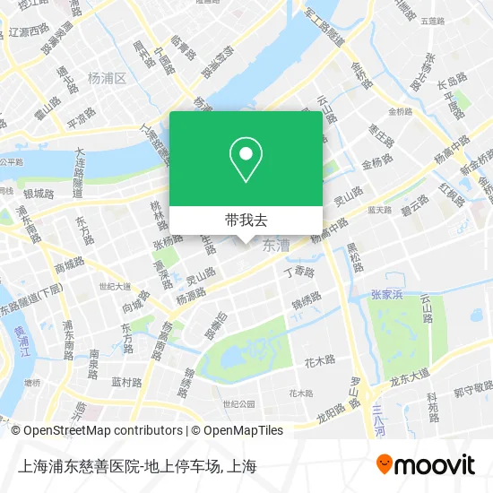 上海浦东慈善医院-地上停车场地图