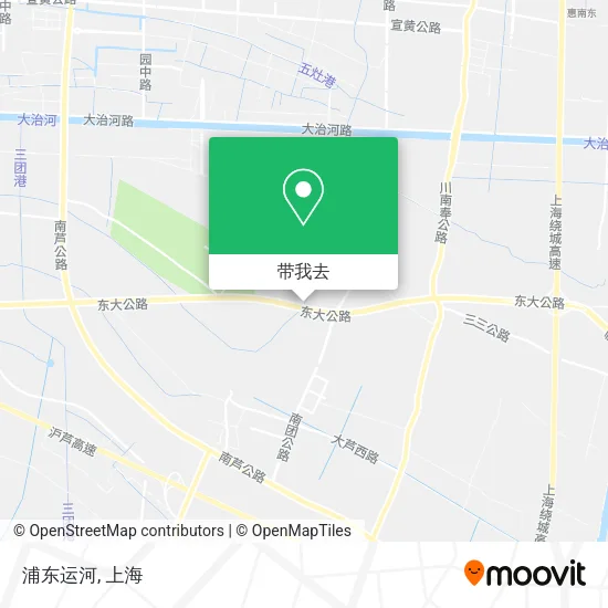 浦东运河地图