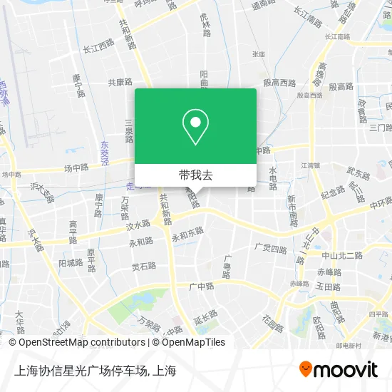 上海协信星光广场停车场地图