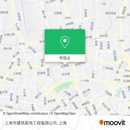 上海市建筑装饰工程集团公司地图