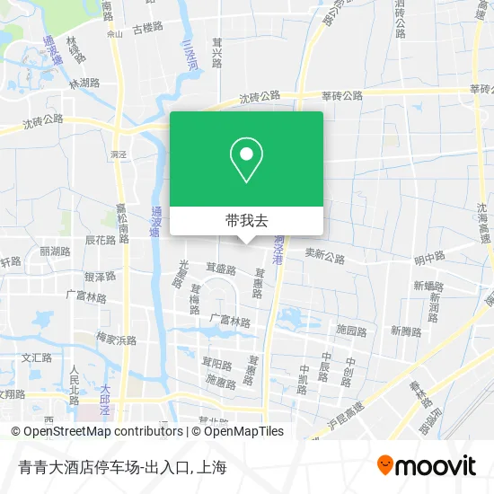 青青大酒店停车场-出入口地图