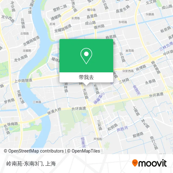 岭南苑-东南3门地图