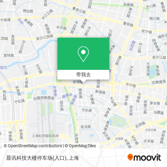 晨讯科技大楼停车场(入口)地图
