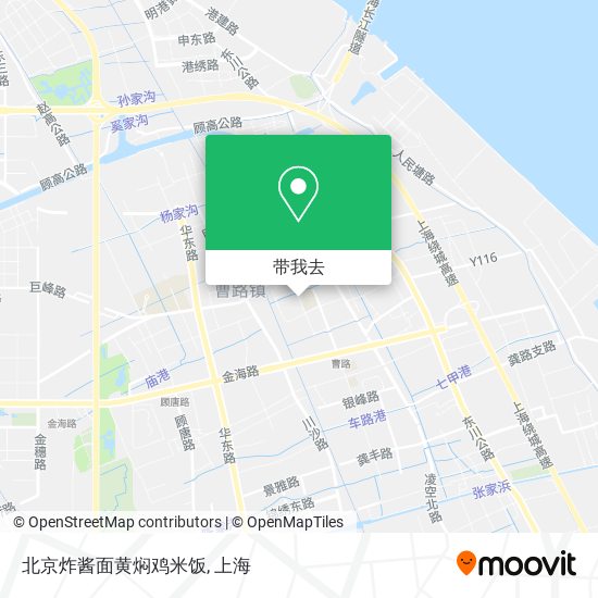 北京炸酱面黄焖鸡米饭地图