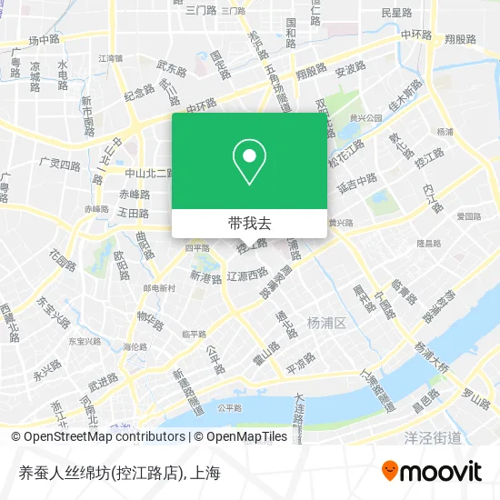 养蚕人丝绵坊(控江路店)地图