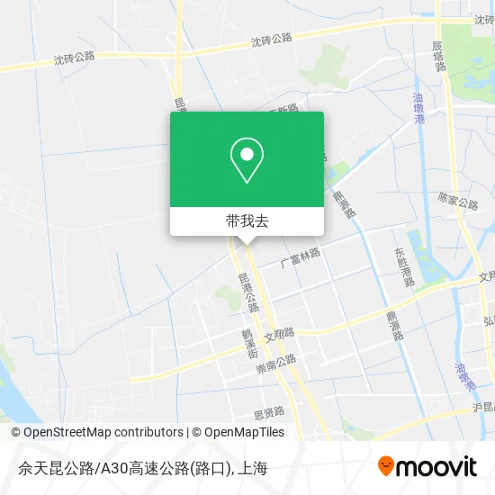 佘天昆公路/A30高速公路(路口)地图