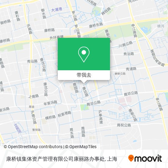 康桥镇集体资产管理有限公司康丽路办事处地图