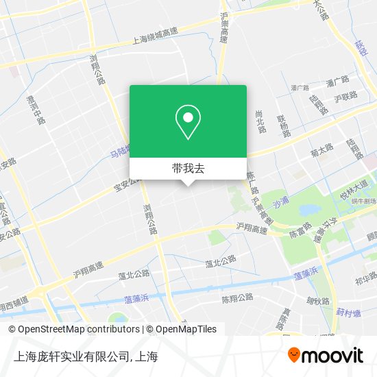上海庞轩实业有限公司地图